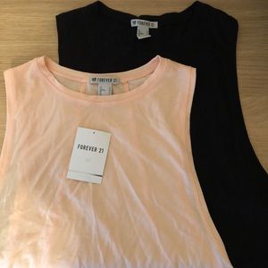 Set of TWO F21 crop tops